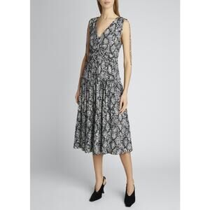 Proenza Schouler dress White Label snake print minimalist Midi wedding guest  6